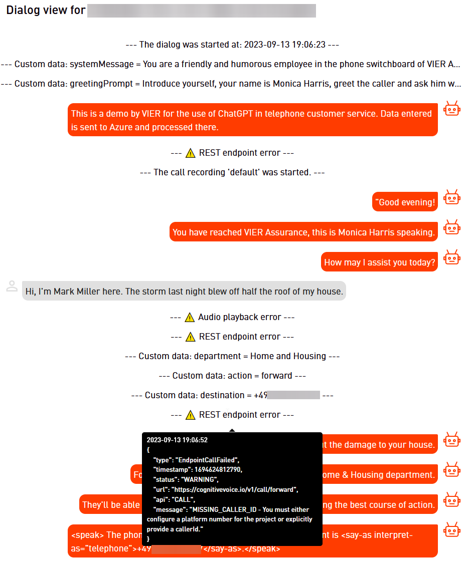 Dialog Viewer of CVGs shows Help Events in Context