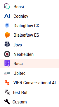 Rasa available as Conversational AI in CVG